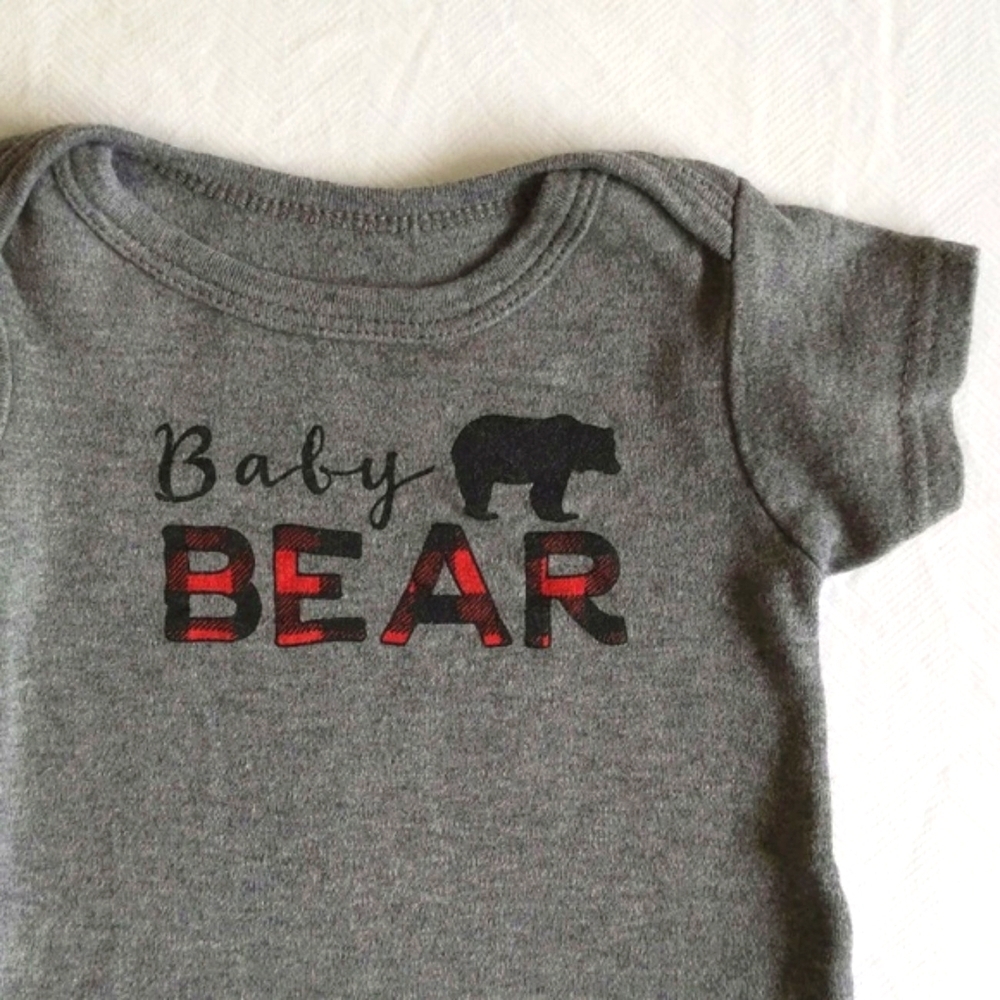 little treasure baby bear short sleeve bodysuit diaper shirt 9 months baby